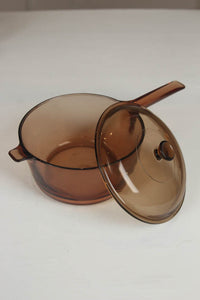 brown glass saucepan. - GS Productions