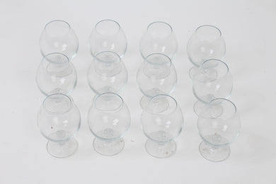 Set of 12 Transparent Glass Goblet/Glass/Candle Jar 4