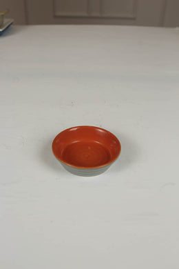 orange & grey ramekin/sauce cup. - GS Productions