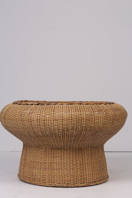 Brown cane lawn table 3' x 2.5'ft - GS Productions