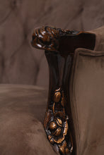 Load image into Gallery viewer, Dull green, brown &amp; gold quilted sofa chair 2&#39;x 3&#39;ft - GS Productions
