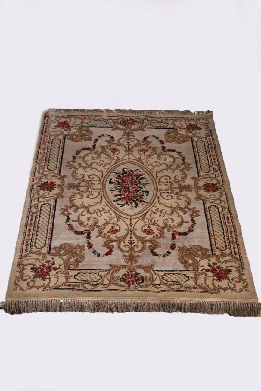 Grey & Brown Traditional 5' x 7'ft Carpet - GS Productions