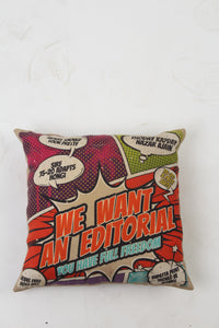 Set of 4 Soft Cushions in Multicolors on Typography Digital prints - GS Productions