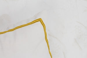 Off-White Kids Soft Cushion With Embroidery & Yellow Tape Details - GS Productions