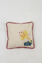 Load image into Gallery viewer, Off-White Soft Cushion with Embroidery &amp; Lace Details - GS Productions
