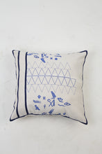 Load image into Gallery viewer, White Soft Cushion with Embroidery &amp; Tape Details - GS Productions
