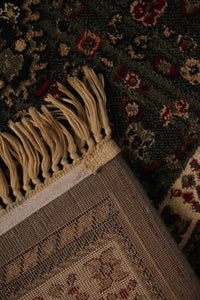 Green & Brown Traditional 4' x 6'ft Carpet - GS Productions