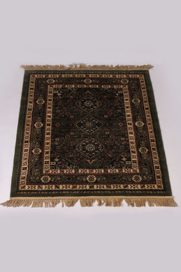 Green & Brown Traditional 4' x 6'ft Carpet - GS Productions