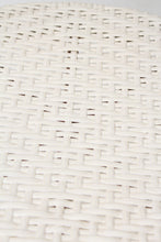 Load image into Gallery viewer, White Plastic Cane Rattan Outdoor Chair 2&#39; x 2.5&#39;ft - GS Productions

