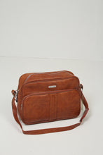 Load image into Gallery viewer, Set of 5 Brown Leather Vintage Travel Bags - GS Productions
