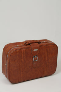 Set of 5 Brown Leather Vintage Travel Bags - GS Productions