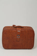 Load image into Gallery viewer, Set of 5 Brown Leather Vintage Travel Bags - GS Productions
