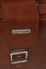 Load image into Gallery viewer, Set of 5 Brown Leather Vintage Travel Bags - GS Productions
