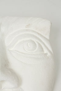 White Big Face Sculpture in Thermocol 1.5' x 2'ft - GS Productions