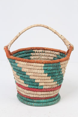 Green, Beige & Orange Artisan Barn Basket 7