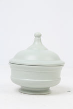 Load image into Gallery viewer, Light Mint Ceramic Pot/Decoration Piece with Lid 6&quot; x 8&quot; - GS Productions
