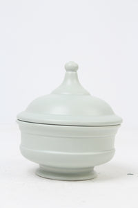 Light Mint Ceramic Pot/Decoration Piece with Lid 6" x 8" - GS Productions