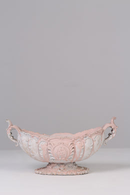 Weathered Pink & White victorian bowl / fruit bowl  06