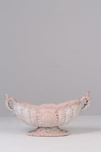 Weathered Pink & White victorian bowl / fruit bowl  06"x 07" - GS Productions