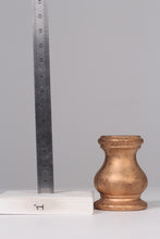 Load image into Gallery viewer, Copper gold wooden candle stand 05&quot; - GS Productions
