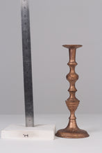Load image into Gallery viewer, Copper gold wooden candle stand 12&quot; - GS Productions
