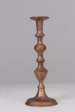 Load image into Gallery viewer, Copper gold wooden candle stand 12&quot; - GS Productions
