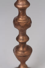 Load image into Gallery viewer, Copper gold wooden candle stand 12&quot; - GS Productions
