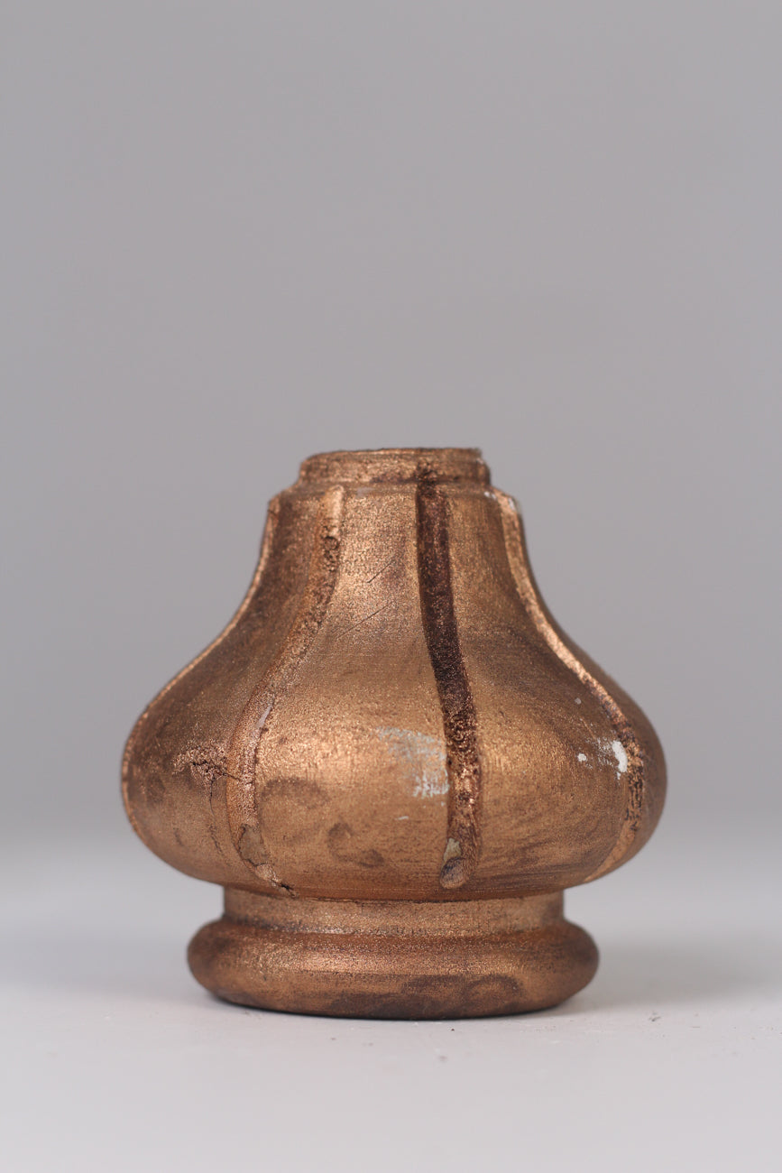 Copper gold wooden candle stand 04