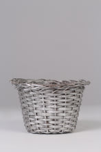 Load image into Gallery viewer, Silver cane basket / planter 06&quot;x 04&quot; - GS Productions
