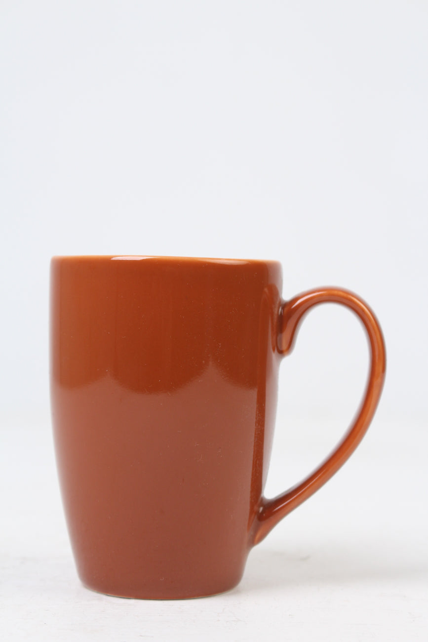 Burnt Orange Glazed Ceramic Tea Mug 4