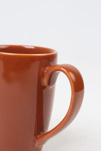Burnt Orange Glazed Ceramic Tea Mug 4" x 4" - GS Productions
