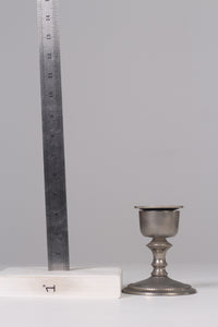 Antique silver candle stand 3" x 5" - GS Productions