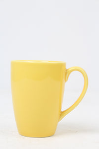 Yellow Glazed Ceramic Tea Mug 4" x 4" - GS Productions