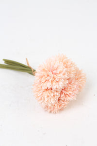Set of 3 Peach & Pink Imported Artificial Flower Bunch 7" x 10" - GS Productions