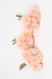 Set of 3 Peach & Pink Imported Artificial Flower Bunch 7" x 10" - GS Productions