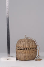 Load image into Gallery viewer, Set of 2 Brown/beige cane hanging lamp 10&quot; - GS Productions
