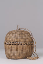 Load image into Gallery viewer, Set of 2 Brown/beige cane hanging lamp 10&quot; - GS Productions
