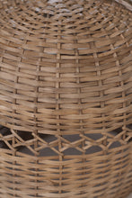 Load image into Gallery viewer, Set of 2 Brown/beige cane hanging lamp 10&quot; - GS Productions
