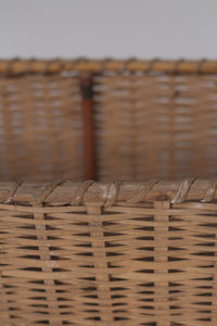 Brown rectangle cane basket 13" x 06" - GS Productions