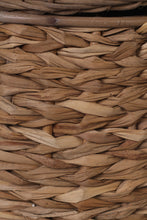 Load image into Gallery viewer, Brown straw wicker basket with lid 10&quot;x 14&quot; - GS Productions
