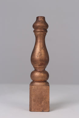 Copper gold wooden candle stand 12