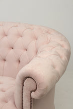 Load image into Gallery viewer, Light Pink Velvet 2 Seater Chesterfield Sofa 2.5&#39; x 5.5&#39;ft - GS Productions
