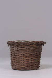Set of 2 Brown cane baskets / planter 06" x 04" - GS Productions