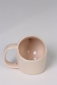Off-white /beige modern tea mug 04" - GS Productions