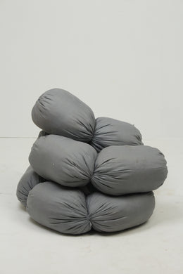 Grey Soft Connected Tube Cushions 8