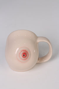 Off-white /beige modern tea mug 04" - GS Productions