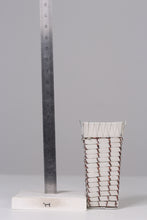 Load image into Gallery viewer, White &amp; copper weaved basket  06&quot; - GS Productions
