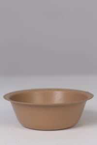 Set of 6 Beige Biscuit Plastic Bowls/Containers 3" x 5" - GS Productions