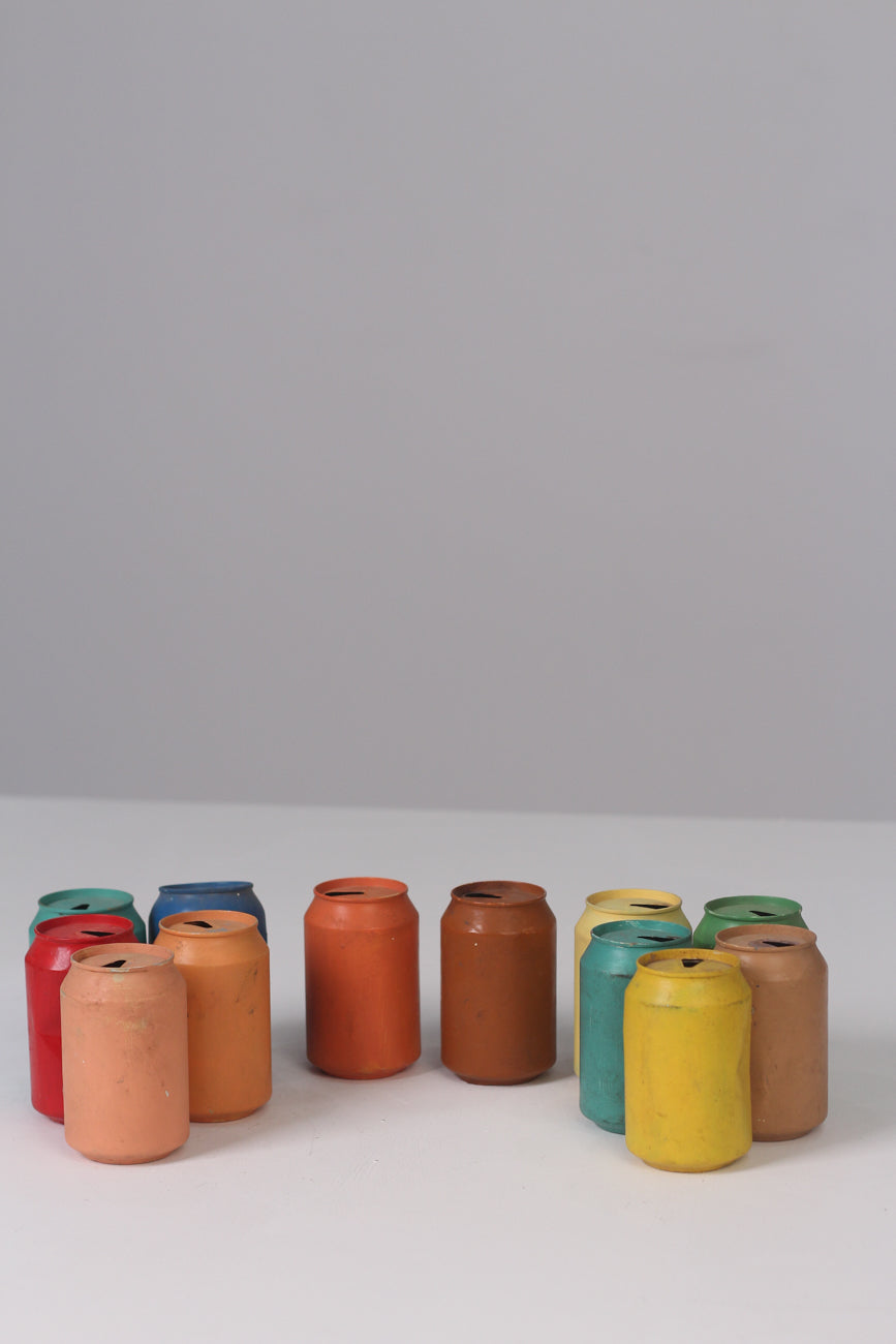 Set of  50 Multi Coloured Cans - GS Productions