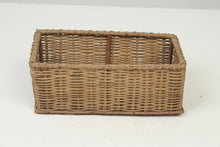 Load image into Gallery viewer, Brown  Rectangle Cane Basket 6.5&quot; x 13.5&quot; - GS Productions
